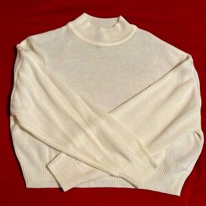 Forever 21 White Long Sleeve Sweater